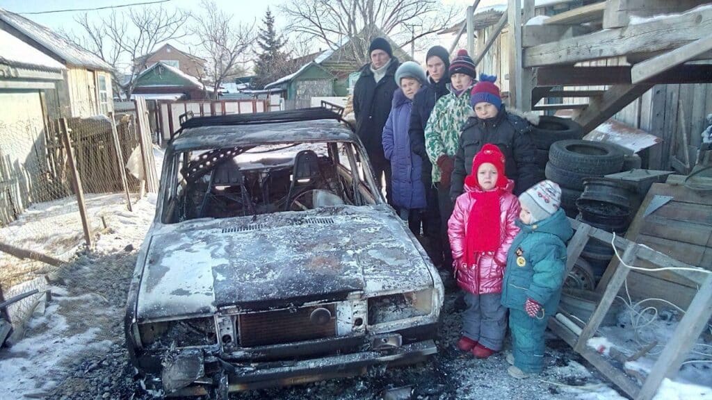 Notleidende Autobrand